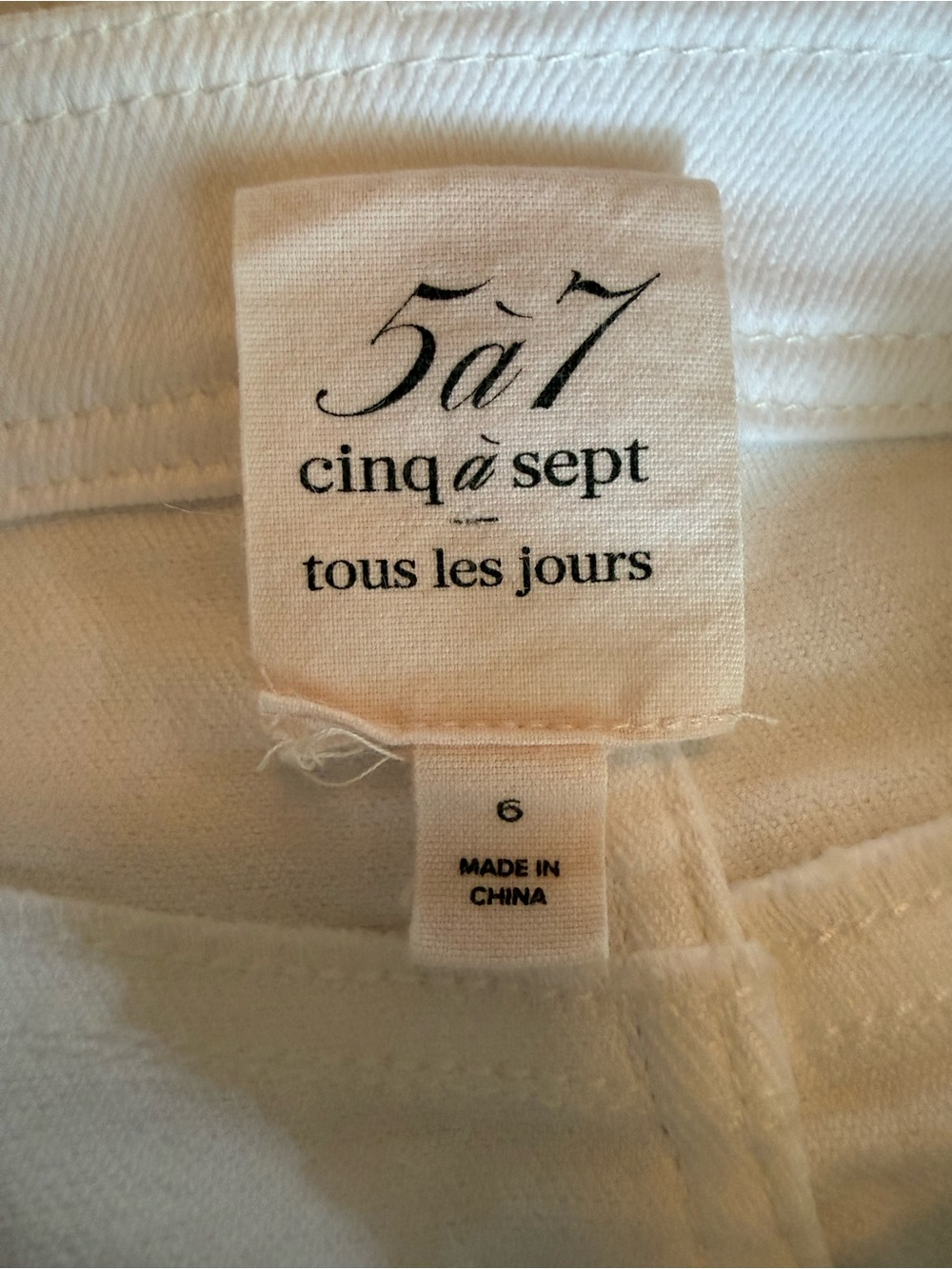 Cinq a Sept White Midi Pencil Skirt Size 6 - Picture 7 of 7
